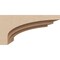 Ekena Millwork 6"W x 12"D x 6"H Wide Rockford Rough Cedar Woodgrain TimberThane Corbel, Primed Tan CORUR06X12X06ROCRCPR - alternate 5